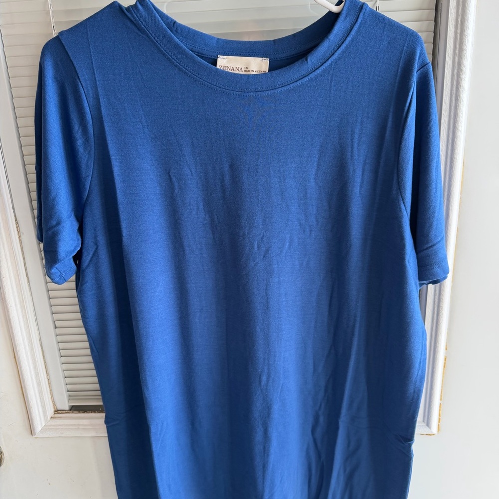 ZENANA Blue Short Sleeve T-Shirt IF YOU KNOW YOU KNOW QUALITY